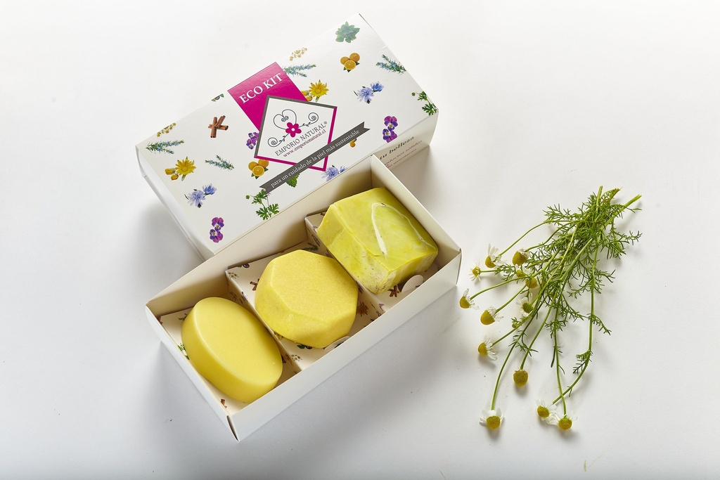 Eco Kit: Jabón, Shampoo y Acondicionador Sólidos